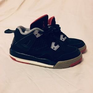 Nike Air Jordan 4 BRED toddler size 8.5C black red